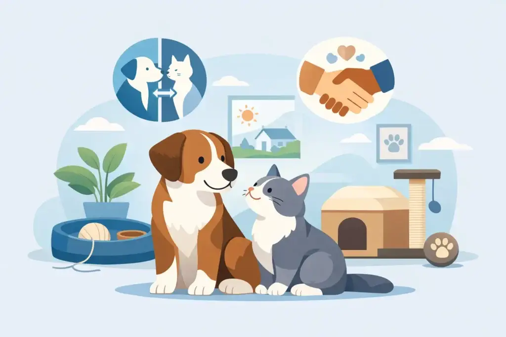 Hund und Katze gemeinsam betreuen - geht das?