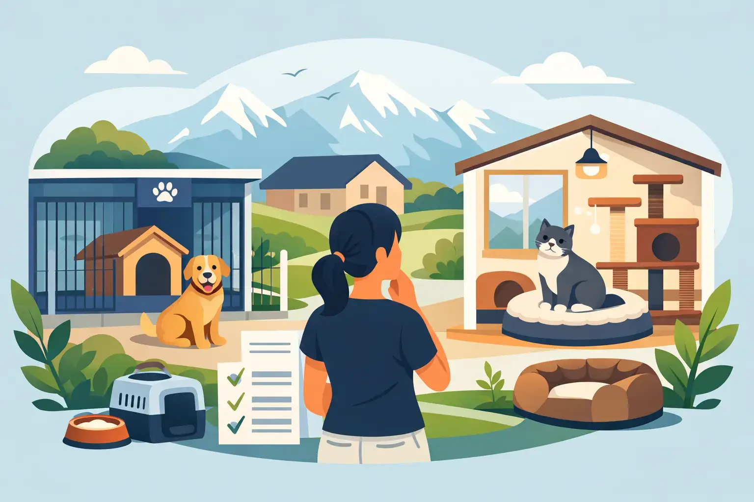 Tierpension Schweiz für Hunde und Katzen wählen